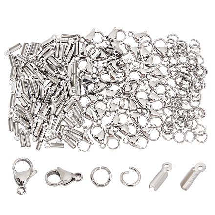 Unicraftale 60Pcs 304 Stainless Steel Lobster Claw Clasps STAS-UN0026-66-1