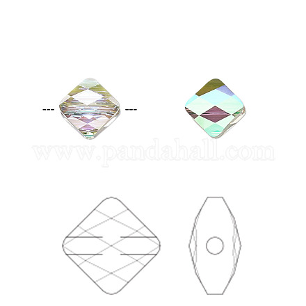 Perles de cristal autrichien X-5054-6mm-001PARSH(U)-1