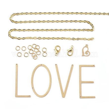 Valentinstag-Halsketten selber machen DIY-JP0003-74G-1