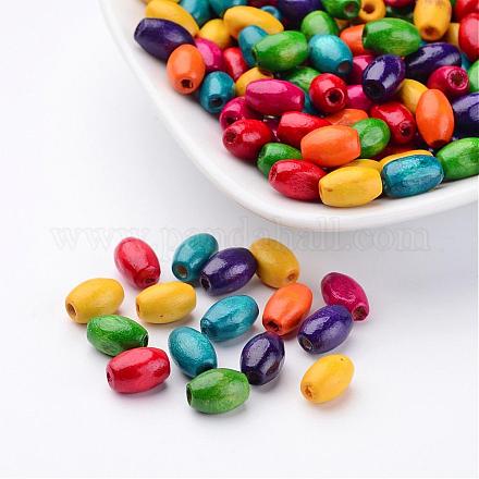 Lead Free Oval Natural Wood Beads X-TB096Y-1