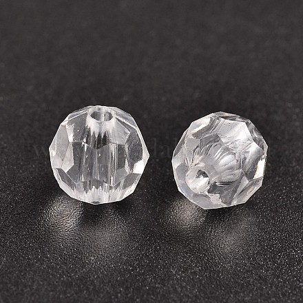 Perles en acrylique transparente DB6mmC01-1