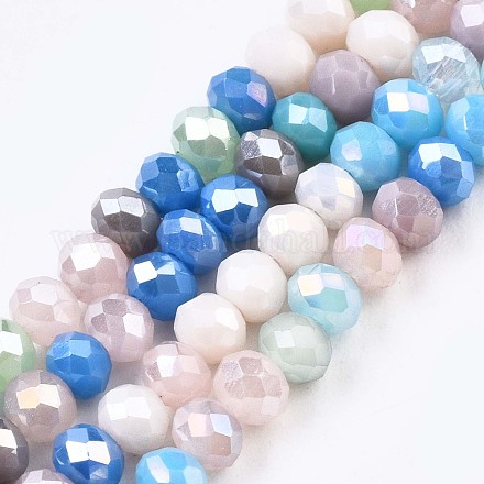 Glass Beads Strands X-GLAA-T006-16E-1
