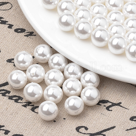 Brins de perles d'imitation en plastique écologique MACR-S285-10mm-04-1