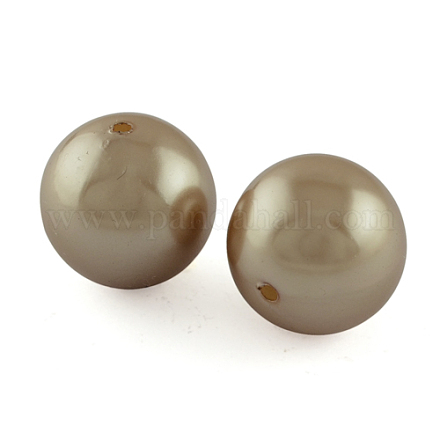 Imitated Pearl Acrylic Beads X-PACR-24D-17-1