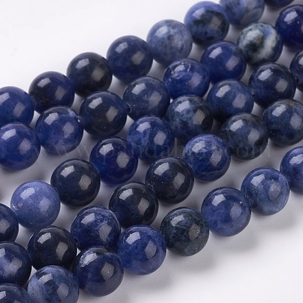 Chapelets de perles en sodalite naturelle G-E110-8mm-3-1