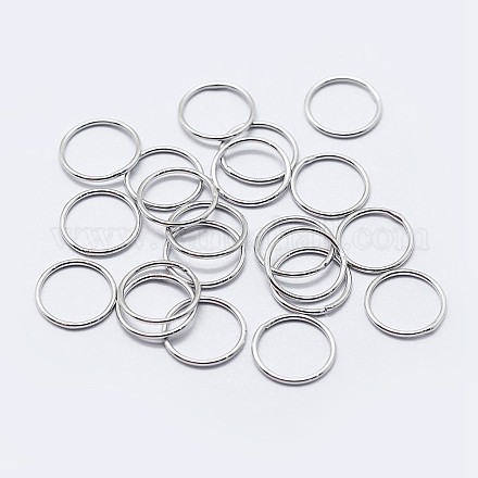 Rhodinierte 925 runde Ringe aus Sterlingsilber STER-F036-03P-0.8x4-1