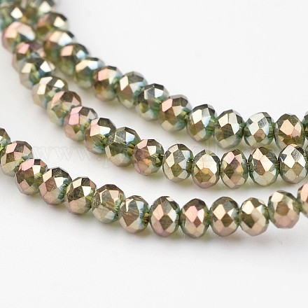 Chapelets de perles en verre électroplaqué EGLA-P018-2mm-FR-B08-1