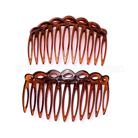 Plastic Twist Comb Hair Clip Combs OHAR-WH0018-01A-1