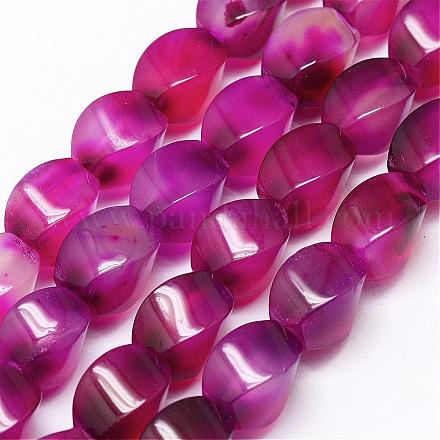 Natural Agate Beads Strands G-F344-10-1