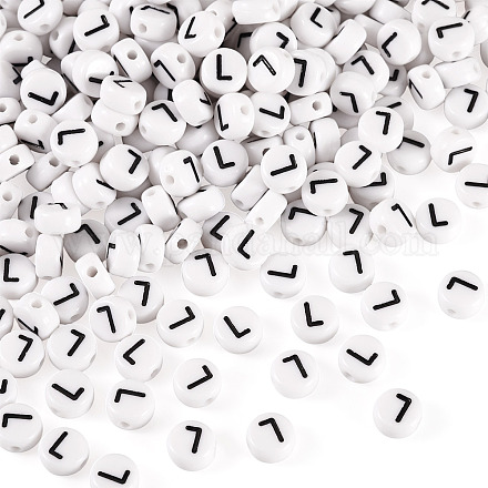 500pcs Acrylperlen SACR-TA0001-55L-1