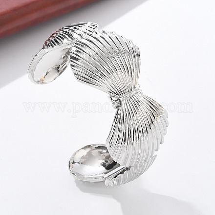Braccialetti aperti in ottone per le donne&nbsp;BJEW-M091-02P-1