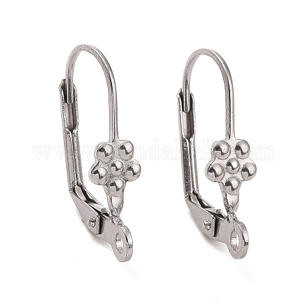 Accessoires de boucles d'oreilles à levier en acier inoxydable couleur originale X-STAS-E007-1-1