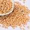 Opaque Acrylic Beads, Peanut, Orange, 6.5x4x3mm, Hole: 1.4mm, about 9890pcs/500g