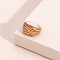 Acrylic Finger Rings, Leopard Print, Peru, Inner Diameter: 17mm