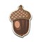Wood Pendants, Thanksgiving Theme, Brown, Cone, 55x37x3mm, Hole: 2mm