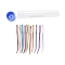 Knitting Neddles Sets, including Aluminum Big Eye Needles, Mixed Color, 100x15mm