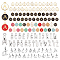 5 Sets 5 Style Alloy Enamel Pendants, Alphabet, Letter A~Z, Mixed Color, 1set/style