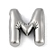 Anti-Tarnish 304 Stainless Steel Pendants, Letter M, 18x16.5x5.5mm, Hole: 2.5mm