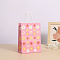 Rectangle with Sunflower Pattern Paper Gift Bags, Decorated Candy Tote for Birthday, Wedding, Pearl Pink, 14.8x8x20.8cm