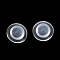 Silicone Ear Nuts, Earring Backs, Bell Ear Nuts, Clear, 8x3.5mm, Hole: 0.5mm