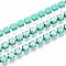 Iron Rhinestone Cup Chains, with Spool, Turquoise, 2.8x3x2.5mm, about 29.99 Feet(9.14m)/Roll
