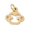 304 Stainless Steel Pendants, Twelve Chinese Zodiac Charms, with Jump Ring, Monkey, 10.5x11.5x0.9mm, Hole: 3.1mm