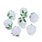 Handmade Lampwork Beads, Tulip, Azure, 13~14.5x13.5mm, Hole: 1.4mm
