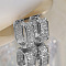 Oval Brass Micro Pave Cubic Zirconia Hoop Earrings, Platinum, 18x8mm
