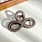 Solid Color Hollow Bowknot Plastic Large Claw Hair Clips, for Women Girl Thick Hair, Coconut Brown, 55~60x84.5~88mm