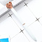 Metel Ball-Point Pen, Office School Supplies, Heart, White, 132x10mm