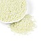 (Repacking Service Available) Glass Seed Beads, Ceylon, Round, Green Yellow, 12/0, 2mm, Hole: 1mm, about 12g/bag