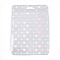 Rectangle Glitter Holographic Plastic Yin-yang Zip Lock Gift Bags, Self Sealing Reclosable Package Pouches for Pen Keychain Watch Storage, White, Heart, 15x10.5x0.02cm, Unilateral Thickness: 2.7 Mil(0.07mm)
