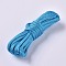 7 Strand Core Polyester Cords Rope, Solid Color, Light Sky Blue, 4mm, about 3m/bundle