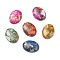 Regalite/Imperial Jasper/Sea Sediment Jasper Cabochons, with Gold Line, Impression Jasper, Oval, 30x22x8mm
