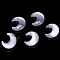 Cat Eye Beads, Moon Beads, Lavender, 25x23x8mm