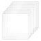 PVC Plastic Sheets, Square, Clear, 300x300x0.5mm