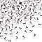 500Pcs Acrylic Beads, with Horizontal Hole, Letter, Flat Round, Letter L, 7x4mm, Hole: 1mm