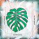 Monstera Leaf Acrylic Pendant Decorations HJEW-WH0043-33B-2