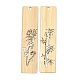 SuperZubehör Bambus-Lesezeichen im chinesischen Stil AJEW-FH0003-34-2