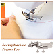 Iron Sewing Machine Presser Foot with Screws FIND-WH0110-601-4