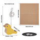 Portacarte con nome in legno animale kissitty 6 pz 6 stile ODIS-KS0001-02-3