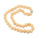 Natürliche Topas Jade Perlen Halsketten G-T015-B02-2
