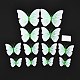 PVC-Kunststoff künstliche 3D-Schmetterlingsdekorationen DIY-I072-02D-1