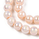 Chapelets de perles en verre opaque électrolytique GLAA-T032-P6mm-AB09-2