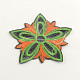Gemischten Stil Blume Kostüm Zubehör EDV-Stickerei Tuch Eisen auf Flecken AJEW-S057-M34-3