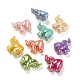 UV Plating Rainbow Iridescent Acrylic Beads OACR-F006-01-1
