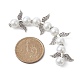 Hebras de cuentas de perlas de vidrio con forma de hada ángel AJEW-JB01180-02-3