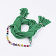 Tuchperlenhalsketten des einfachen Designs Frauen perlenbesetzt NJEW-I067-08E-4