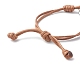 Bracelets réglables en corde de polyester ciré coréen X1-BJEW-TA00001-5