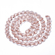 Perles en verre transparentes GLAA-Q066-14mm-A15-2